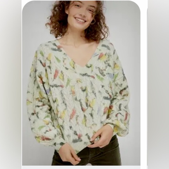 Anthropologie Cable Wool “Catch of the Day” Sweater. Size Medium - Picture 9 of 10